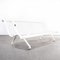 French White Perforated Steel Outdoor Bench, 1960s 1
