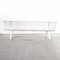 French White Perforated Steel Outdoor Bench, 1960s 5