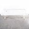 French White Perforated Steel Outdoor Bench, 1960s, Image 3