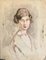 Charles Émile Moses Hornung, Portrait de femme, 1913, Pastel on Watercolor Paper, Immagine 1
