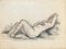 Charles Émile Moses Hornung, Femme nue allongée, 1915, Acquarello su carta, Immagine 1