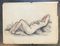 Charles Émile Moses Hornung, Femme nue allongée, 1915, Aquarell auf Papier 2