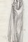 Charles Émile Moses Hornung, Jeune femme en robe de soirée, 1911, Crayon sur Papier 4