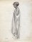 Charles Émile Moses Hornung, Jeune femme en robe de soirée, 1911, Crayon sur Papier 1