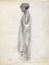 Charles Émile Moses Hornung, Jeune femme en robe de soirée, 1911, Lápiz sobre papel, Imagen 1