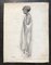 Charles Émile Moses Hornung, Jeune femme en robe de soirée, 1911, Lápiz sobre papel, Imagen 2