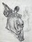 Charles Émile Moses Hornung, Jeune femme en Robe de soirée, 1911, Pencil on Paper, Immagine 7