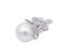 14 Karat White Gold Dangle Earrings With South-Sea Pearls & Diamonds, Set of 2 5