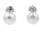 14 Karat White Gold Earrings WIth South-Sea Pearls, Sapphires & Diamonds, Set of 2 5