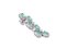 14 Karat White Gold Dangle Earrings With Emeralds & Diamonds, Set of 2, Image 5
