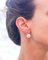 14 Karat Rose Gold Dangle Earrings With White Pearls, Rubies & Diamonds, Set of 2 6