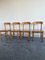 Vintage Danish Pine Chairs & Table in Style of Rainer Daumiller, Set of 5 1