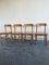 Vintage Danish Pine Chairs & Table in Style of Rainer Daumiller, Set of 5, Image 1
