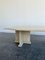 Large Solid Italian Postmodern Travertine Coffee Table 4