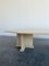 Tavolino da caffè postmoderno in travertino massiccio, Italia, Immagine 4
