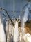Lámparas de araña de pétalos blancos, Murano, años 90. Juego de 2, Imagen 12