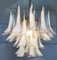 White Petal Chandeliers, Murano, 1990s, Set of 2, Image 2