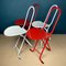 Dafne Folding Chairs by Gastone Rinaldi for Thema, Italy, 1980s, Set of 4 2