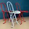 Dafne Folding Chairs by Gastone Rinaldi for Thema, Italy, 1980s, Set of 4 3