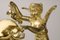Empire Gilt & Patinated Bronze Cupid Clock 8