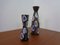 Vases Kongo en Céramique par Bodo Mans pour Bay Keramik, 1960s, Set de 2 2