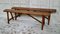 Antique French Provincial Trestle Benches, Set of 2, Image 1