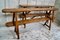 Antique French Provincial Trestle Benches, Set of 2 12