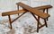 Antique French Provincial Trestle Benches, Set of 2, Image 3