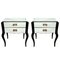 French Mirrored Nightstands, 1960s, Set of 2 1