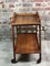 Vintage Oak Veneer Serving Cart, 1970s 5