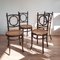 No. 62 Dining Chairs by Fischel, 1910s, Set of 4 1