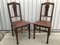 Art Nouveau Leather Chairs, 1920s, Set of 2 1