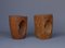 Contemporary Sculptural Carved Wooden Stools, Set of 2 8