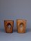 Contemporary Sculptural Carved Wooden Stools, Set of 2 11