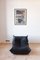 Schwarzer Vintage Togo Ledersessel von Michel Ducaroy für Ligne Roset 9