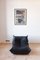 Fauteuil Togo en Cuir Noir par Michel Ducaroy pour Ligne Roset 6