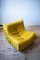 Vintage Yellow Pull-Up Dubai Leather Togo Lounge Chair by Michel Ducaroy for Ligne Roset 5