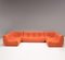 Divano modulare Togo arancione di Ligne Roset di Michel Ducaroy, set di 5, Immagine 3