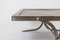 Industrial Style Coffee Table in Silver & Leather, 1970s, Image 6