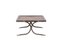 Industrial Style Coffee Table in Silver & Leather, 1970s, Image 3