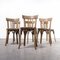 French Bentwood Saddle Back Dining Chairs from Fischel, 1930, Set of 10 3