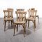 French Bentwood Saddle Back Dining Chairs from Fischel, 1930, Set of 10 5