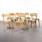 French Blonde Slim Back Bentwood Dining Chairs from Baumann, 1950, Set of 9 4