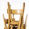 Chaises de Salle à Manger Blondes en Bois Courbé de Baumann, France, 1950, Set de 9 3