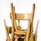 French Blonde Slim Back Bentwood Dining Chairs from Baumann, 1950, Set of 9 3