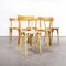 French Blonde Slim Back Bentwood Dining Chair from Baumann, 1950s, Image 1