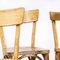 French Blonde Slim Back Bentwood Dining Chairs from Baumann, 1950s, Set of 6 5