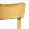 French Blonde Slim Back Bentwood Dining Chairs from Baumann, 1950s, Set of 6 3