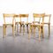 French Blonde Slim Back Bentwood Dining Chairs from Baumann, 1950s, Set of 6 7