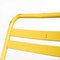 French Yellow Metal T2 Outdoor Dining Chairs from Tolix, 1950, Set of 4 2